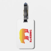 ブラックスバーグバージニアレインボーベア ラゲッジタグ (裏面縦)