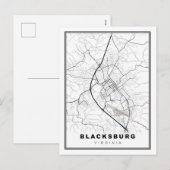 ブラックスバーグ地図 シーズンポストカード (正面/裏面)