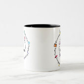 ブラックスバーグ新学期カラースパイラルマグカップ ツートーンマグカップ (中央)