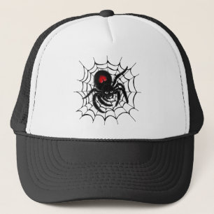 ブラックスパイダーくもの巣 キャップ