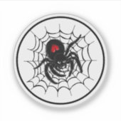 ブラックスパイダーくもの巣 シール (正面)