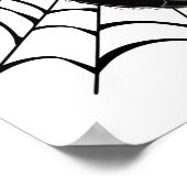 ブラックスパイダーくもの巣 ポスター (角)