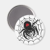 ブラックスパイダーくもの巣 マグネット (正面/裏面)