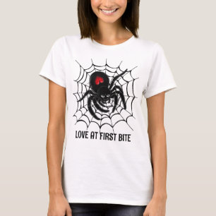 ブラックスパイダーくもの巣 Tシャツ