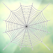 ブラックスパイダーウェブハロウィーンパターン ウィンドウサイン (シート3)