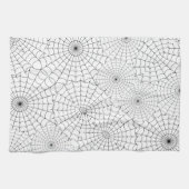 ブラックスパイダーウェブハロウィーン キッチンタオル (横)