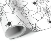 ブラックスパイダーウェブハロウィーン ラッピングペーパー (ロールコーナー)