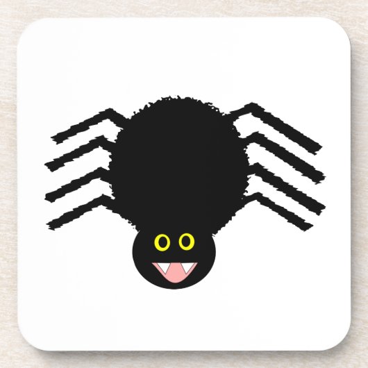 ブラックスパイダーコルクコースター コースター (正面)