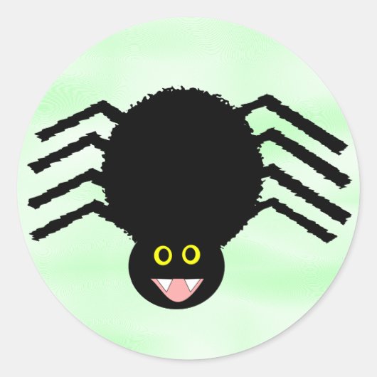 ブラックスパイダーステッカー ラウンドシール (正面)