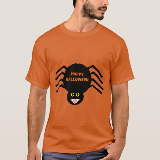 ブラックスパイダーハロウィーン Tシャツ (正面)
