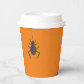 ブラックスパイダーハローウィンパーティ 紙コップ (正面)