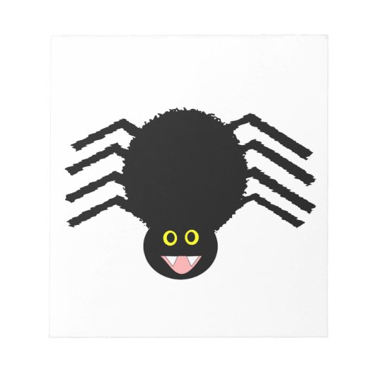 ブラックスパイダーメモ帳 ノートパッド (正面)
