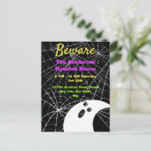 ブラックスパイダー結婚幽霊ハローウィンパーティ シーズンポストカード (スタンド正面)