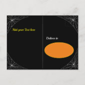 ブラックスパイダー結婚幽霊ハローウィンパーティ シーズンポストカード (裏面)