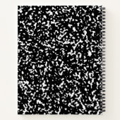 ブラックスパイラルグラフ紙合成ノートブック ノートブック (裏面)