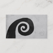 ブラックスパイラル動揺して手作り名刺 名刺 (裏面)