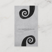 ブラックスパイラル動揺して手作り名刺