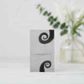 ブラックスパイラル動揺して手作り名刺 名刺 (スタンド正面)