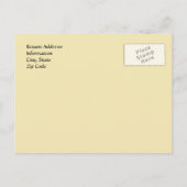 ブラックスパークルスワール卒業発表 インビテーションポストカード (裏面)