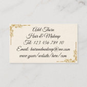 ブラックスパークルモノグラム 名刺 (裏面)