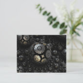 ブラックスフェアのフラクタル葉書 ポストカード (スタンド正面)