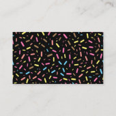 ブラックスプユニークリンクルズさくらんぼアイスクリームコーン 名刺 (裏面)