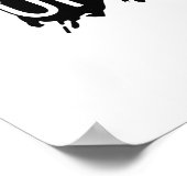 ブラックスプラッシュおもしろいキャット引用文 ポスター (角)