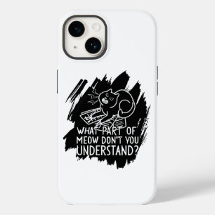 ブラックスプラッシュおもしろいキャット引用文 Case-Mate iPhone 14ケース