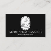 ブラックスプレータンニングボホ体スキンウーマン 名刺 (正面)