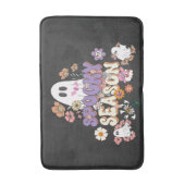 ブラックスプーク柄かわいい幽霊ハロウィンバスマット バスマット (正面縦)