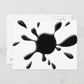 ブラックスプ絵を描ロッジ ポストカード (正面/裏面)