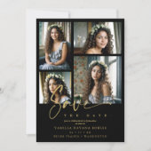 ブラックスペインのトレンディーキンセアニラコラージュ4枚 セーブザデート (正面)