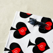 ブラックスペードズティックタックトーサンダーコーブ ビーチタオル (インサイチュ)