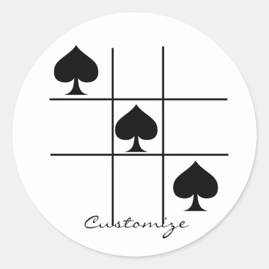 ブラックスペードズティックタックトーサンダーコーブ ラウンドシール (正面)