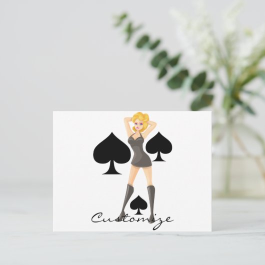 ブラックスペードズブロンドクイーンサンダー_コーブ ポストカード (スタンド正面)