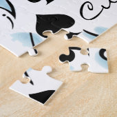 ブラックスペードタトゥースタイルサンダー_コーブ ジグソーパズル (側面)