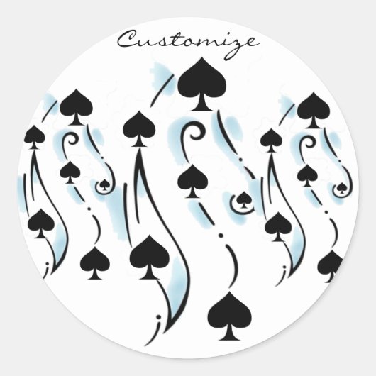 ブラックスペードタトゥースタイルサンダー_コーブ ラウンドシール (正面)