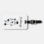 ブラックスペードタトゥースタイルサンダー_コーブ ラゲッジタグ (正面横)