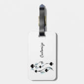 ブラックスペードタトゥースタイルサンダー_コーブ ラゲッジタグ (裏面縦)