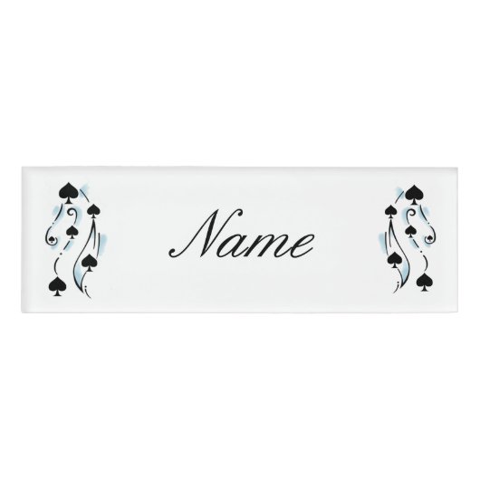 ブラックスペードタトゥースタイルサンダー_コーブ 名札 (正面)