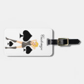 ブラックスペードブロンドクイーンサンダーコーブ ラゲッジタグ (正面横)