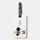 ブラックスペードブロンドクイーンサンダーコーブ ラゲッジタグ (裏面縦)