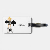 ブラックスペードブロンドクイーンサンダーコーブ ラゲッジタグ (裏面横)