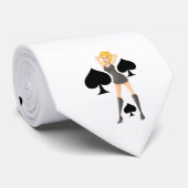 ブラックスペードブロンドクイーンサンダー_コーブ ネクタイ (ロール)