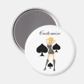 ブラックスペードブロンドクイーンサンダー_コーブ マグネット (正面/裏面)