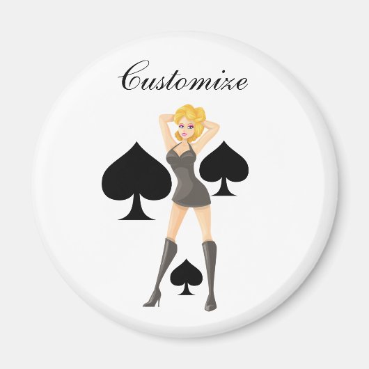 ブラックスペードブロンドクイーンサンダー_コーブ マグネット (正面)