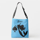 ブラックスペードマーメイドシルエットサンダー_コーブ クロスボディバッグ (裏面)