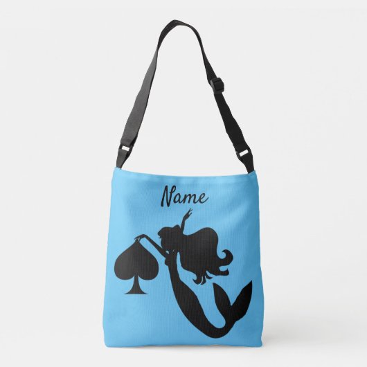 ブラックスペードマーメイドシルエットサンダー_コーブ クロスボディバッグ (裏面)