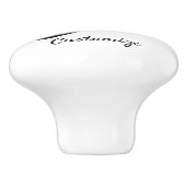 ブラックスペードマーメイドシルエットサンダー_コーブ  セラミックノブ (側面)