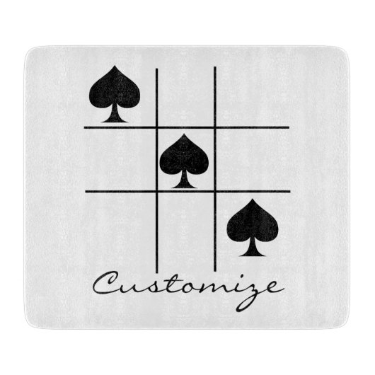ブラックスペードTic Tac Toe Thunder_Cove カッティングボード (正面)